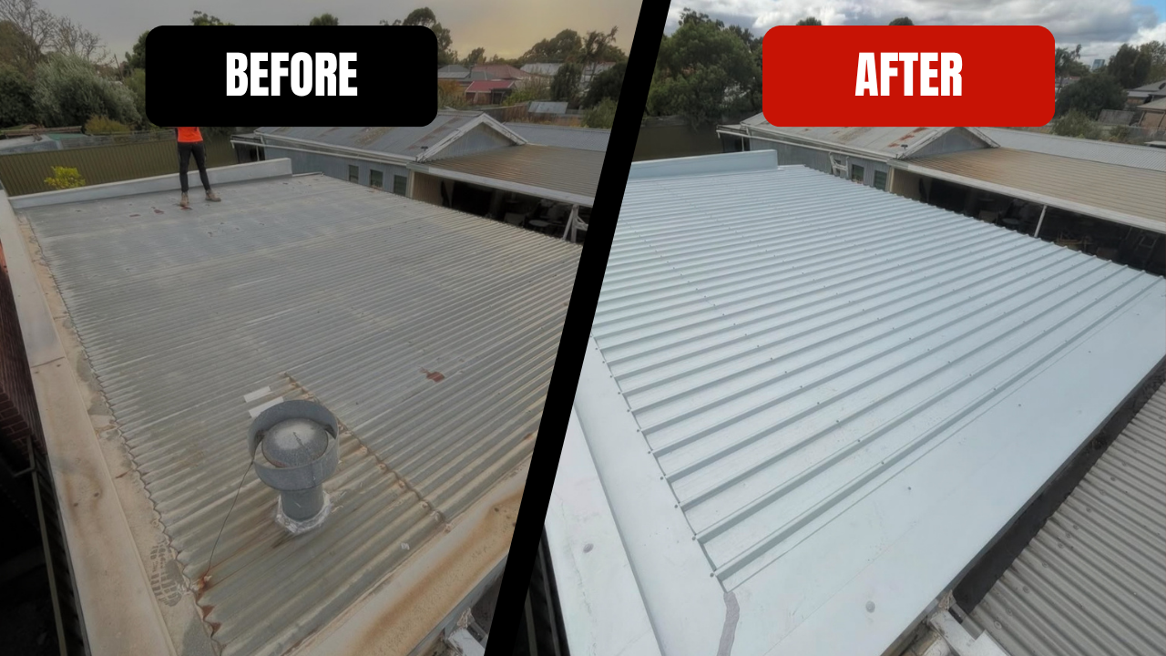 Before and After Verandah Restoration Adelaide