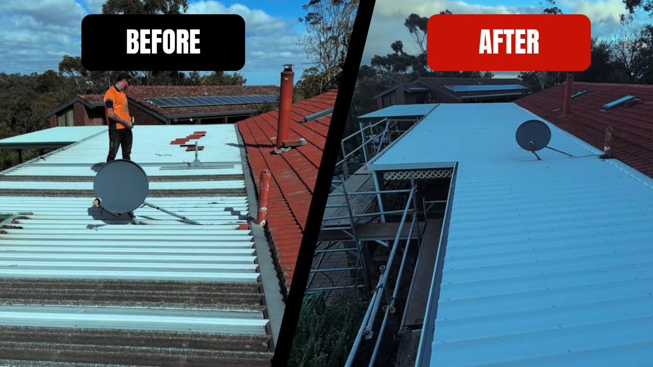 Before and After Verandah Restoration Adelaide